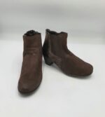 Botine  dama Gabor 35 piele , material textil, maro