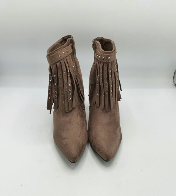 Botine  dama Super Me 40 material textil , maro - imagine 2