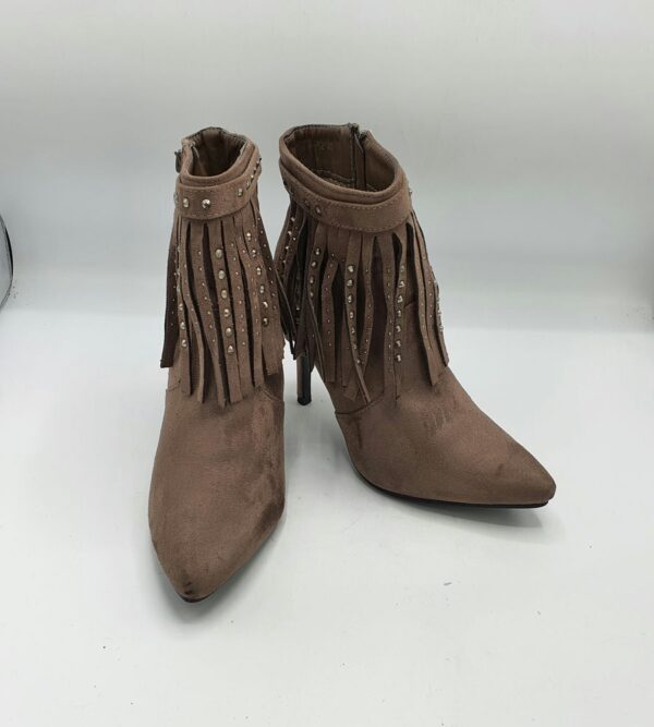 Botine  dama Super Me 40 material textil , maro - imagine 1