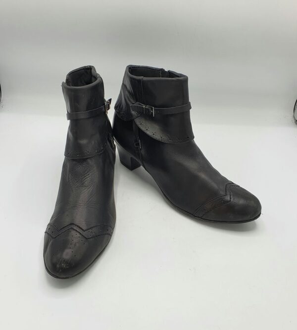 Botine dama  Fabrizio  Monti 41 imitatie de piele , negru - imagine 1