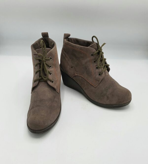 Botine  dama Marco Tozzi 37 material textil , maro - imagine 1