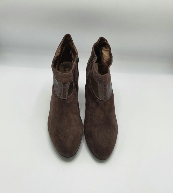 Botine dama  Peter Kaiser 39.5 imitatie de piele , material textil , maro - imagine 2