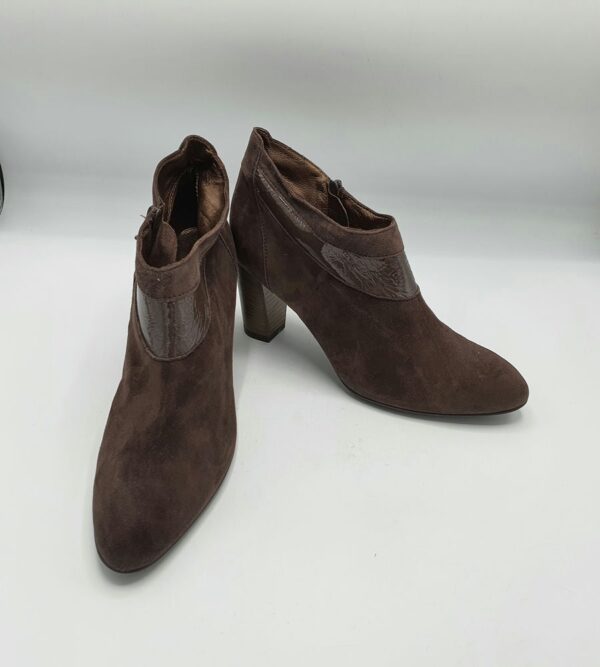 Botine dama  Peter Kaiser 39.5 imitatie de piele , material textil , maro - imagine 1