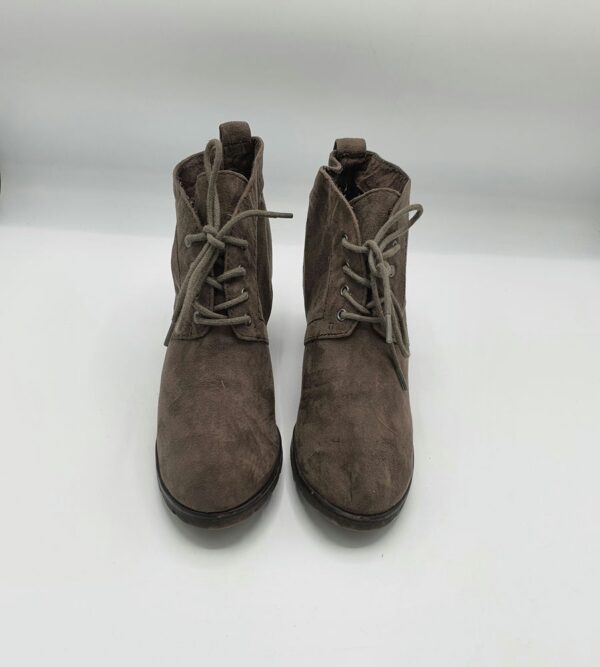 Botine  dama Marco Tozzi material textil ,  gri - imagine 2