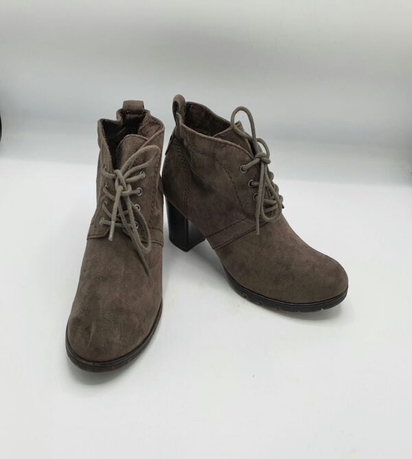 Botine  dama Marco Tozzi material textil ,  gri - imagine 1