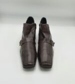 Botine dama  Rieker 39 imitatie de piele , maro - imagine 2