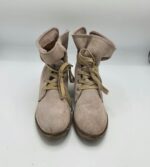 Ghete  dama Young Spirit 39 piele intoarsa , crem - imagine 2