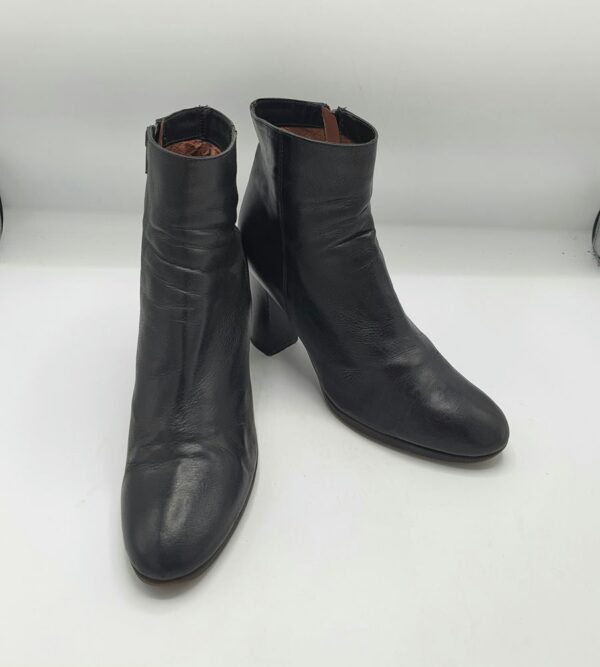 Botine  dama Progetto 41 imitatie de piele , negru - imagine 1