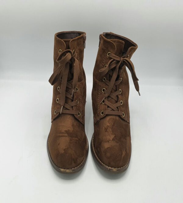 Botine dama Graceland 40 material textil , maro - imagine 2