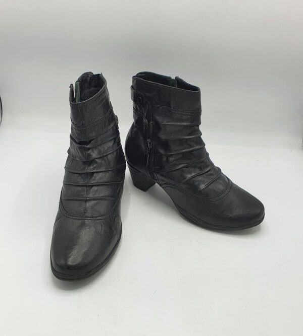 Botine dama  5th Avenue 37.5 piele , negru - imagine 1