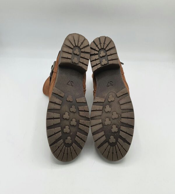 Botine dama  Marco Tozzi 37 material textil , imitatie de piele , maro - imagine 4