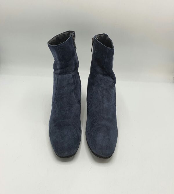 Botine  dama Lazzarini 39 material textil , bleumarin - imagine 2