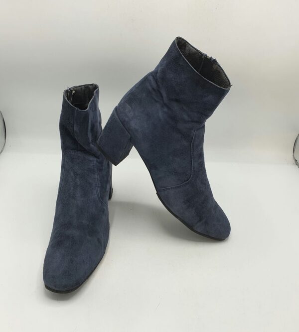 Botine  dama Lazzarini 39 material textil , bleumarin - imagine 1