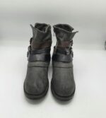 Ghete  dama Spicy 40 imitatie de piele , gri - imagine 2