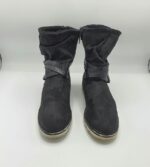 Ghete  dama Graceland 40 imitatie de piele , material textil , negru - imagine 2