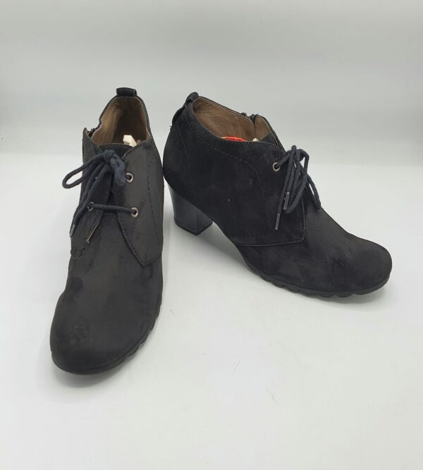 Botine dama Caprice 41 material textil , negru - imagine 1