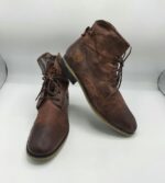 Ghete barbati  Bugatti 44 piele  , imitatie de piele , maro