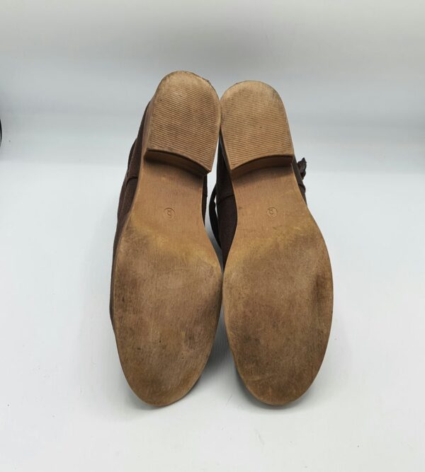 Botine dama F&F 39 imitatie de piele , maro - imagine 4