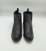 Botine dama 37 imitatie de piele , material textil , negru - imagine 2