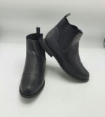 Botine dama 37 imitatie de piele , material textil , negru