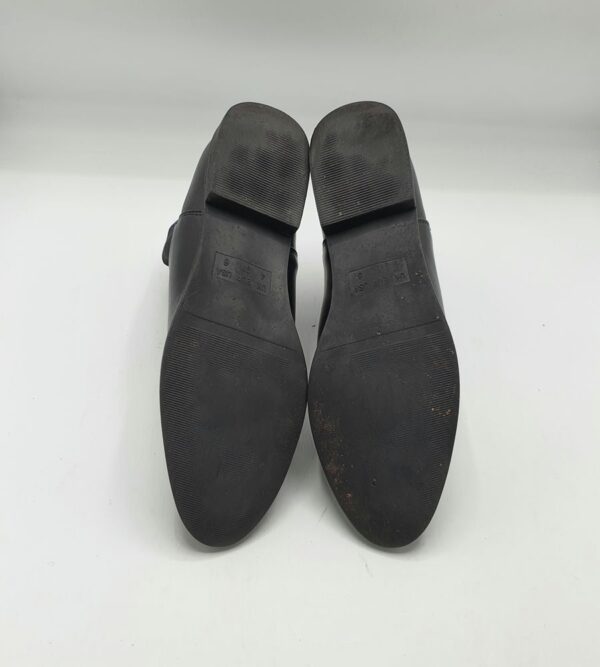 Botine dama 37 imitatie de piele , material textil , negru - imagine 4