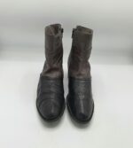 Botine dama  Rieker 40 imitatie de piele , maro negru - imagine 2