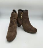 Botine dama 38 piele intoarsa , maro
