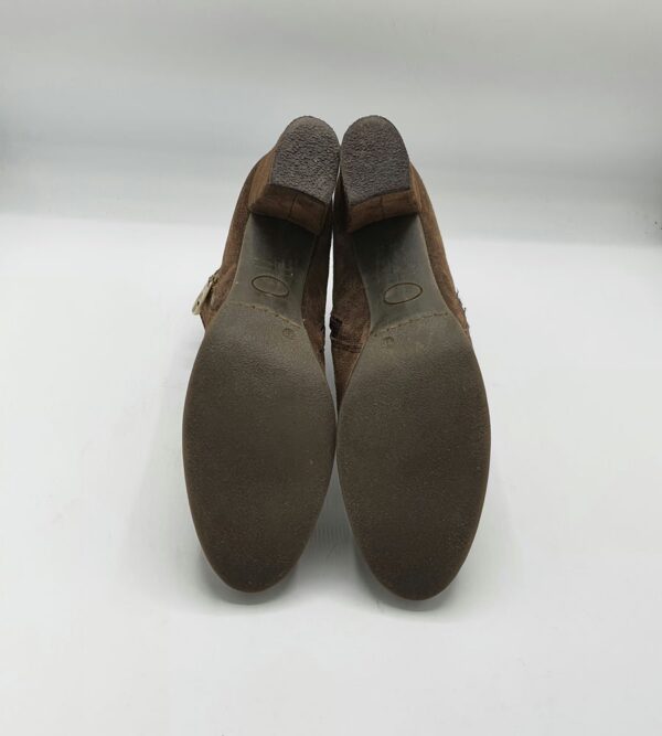 Botine dama 38 piele intoarsa , maro - imagine 4