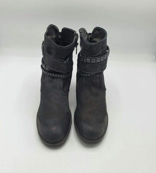 Botine dama Tamaris 39 piele , material textil , negru - imagine 2