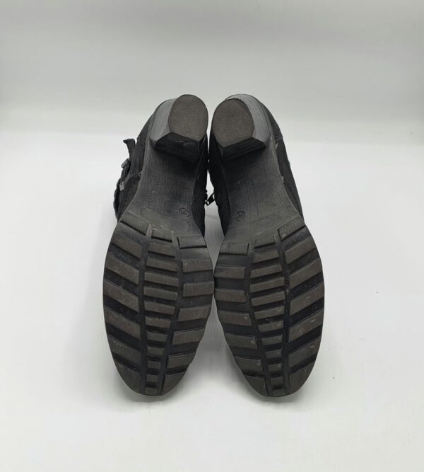 Botine dama Tamaris 39 piele , material textil , negru - imagine 4