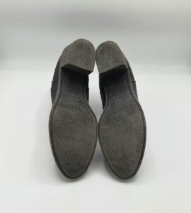 Botine  dama 39 imitatie de piele , material textil  , negru - imagine 4