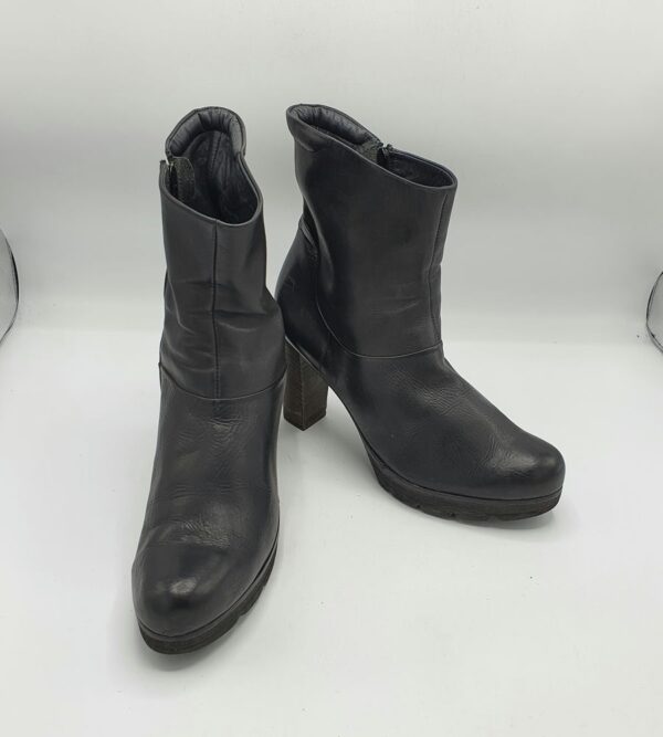 Cizme dama  Paul Green 39.5 imitatie de piele , piele , negru - imagine 1