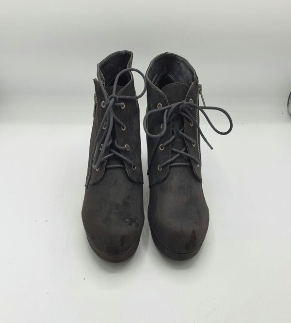 Botine  dama Justfab 41 material textil , negru - imagine 2