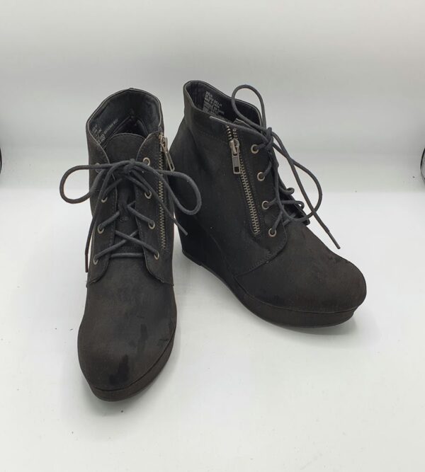 Botine  dama Justfab 41 material textil , negru - imagine 1