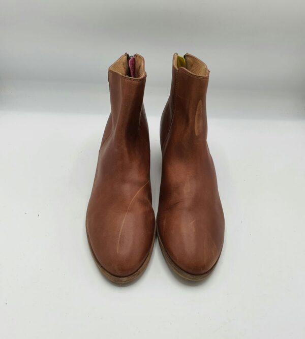 Botine dama Joules 40/41 piele , maro - imagine 2