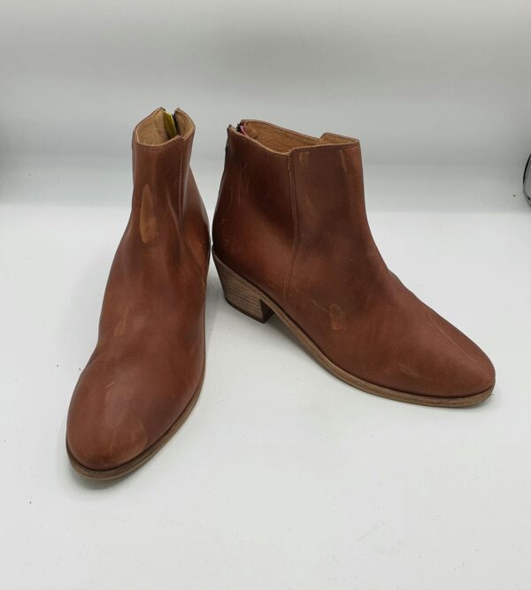 Botine dama Joules 40/41 piele , maro - imagine 1
