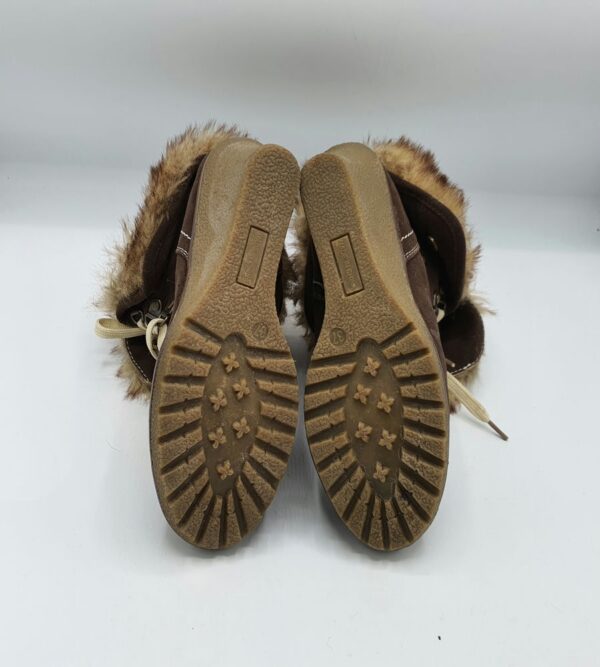 Botine dama Amisu 37 material textil , maro - imagine 4