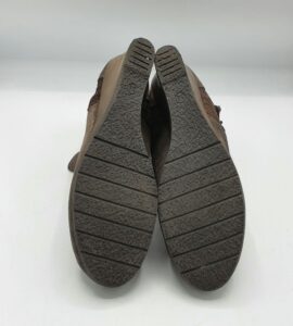 Botine dama 38 , piele intoarsa , maro - imagine 4