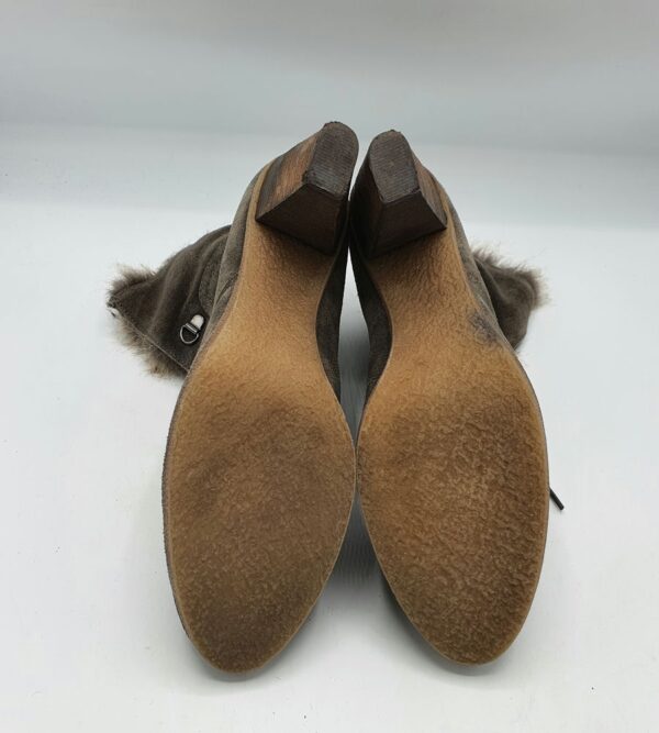 Botine dama Venturini  38 piele intoarsa , maro - imagine 4