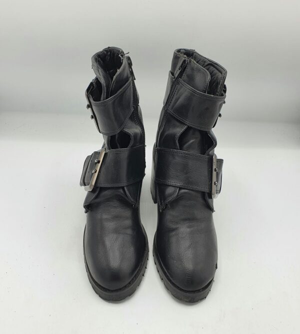 Ghete dama Buffalo 38 imitatie de piele , negru - imagine 2
