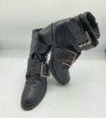 Ghete dama Buffalo 38 imitatie de piele , negru
