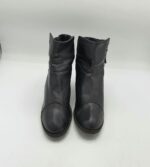 Botine dama Divided 38 imitatie de piele , negru - imagine 2