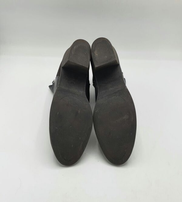 Botine dama Divided 38 imitatie de piele , negru - imagine 4
