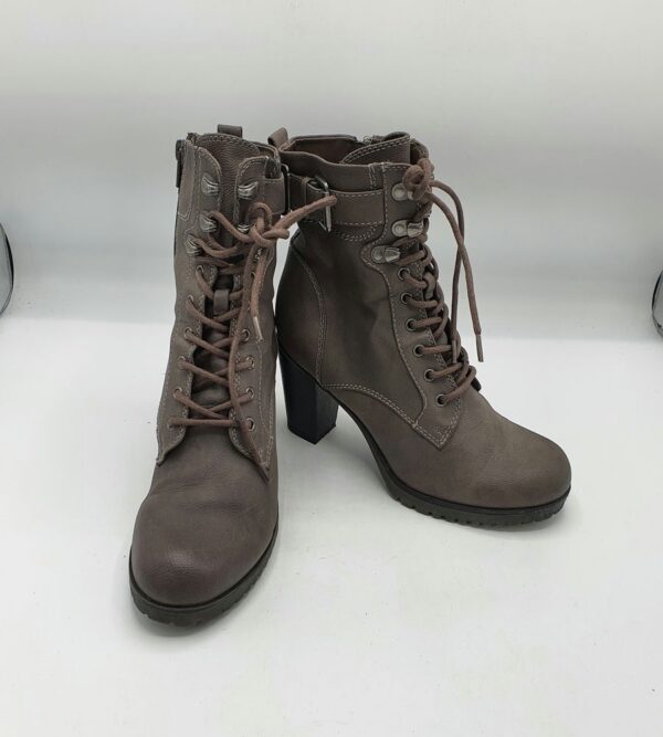 Ghete dama Graceland 38 imitatie de piele , gri - imagine 1