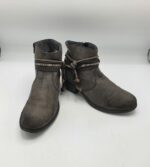 Botine  dama Rieker 39 imitatie de piele , gri