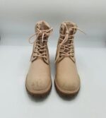 Ghete 39 imitatie de piele , piele , crem - imagine 2