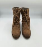 Botine  dama Petizer 39 piele intoarsa  , maro - imagine 2