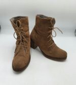Botine  dama Petizer 39 piele intoarsa  , maro