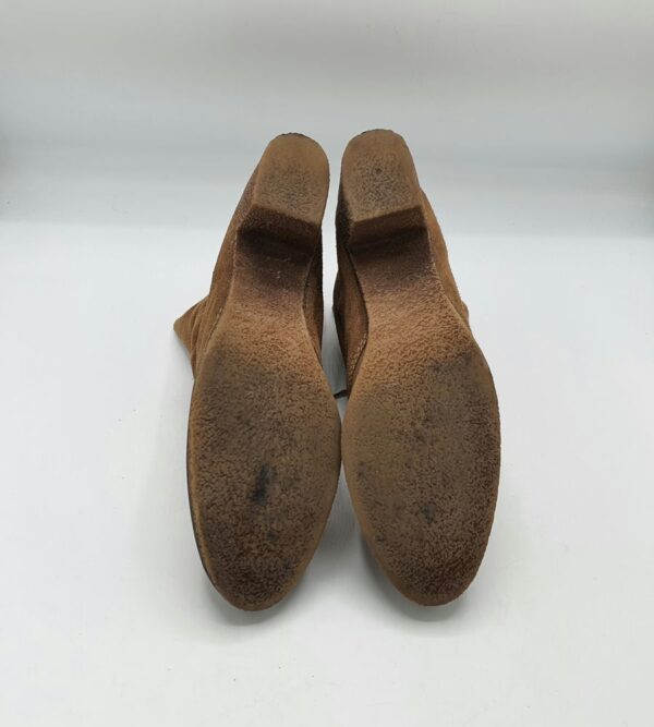 Botine  dama Petizer 39 piele intoarsa  , maro - imagine 4