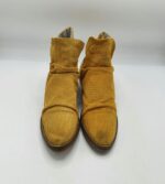Botine  dama Tamaris 39 piele intoarsa , maro - imagine 2